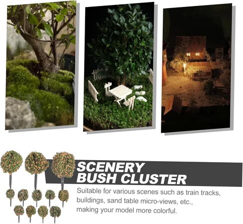 HOMSFOU Miniature Cluster Model for DIY Sand Table Decor Plastic Simulation Vegetation for Model Train Landscape Scenery in Saudi Arabia