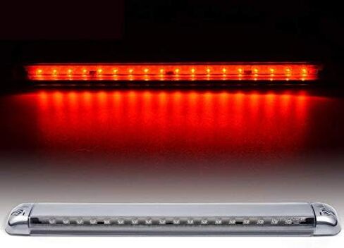 PIT66 LED 3rd Brake Light, Compatible with 94-05 Chevy Blazer/92-04 Chevy Suburban/95-00 Chevy Tahoe/94-01 GMC Jimmy/92-99 GMC Suburban/03-09 Hummer H2 Red Lens Black Housing in Saudi Arabia