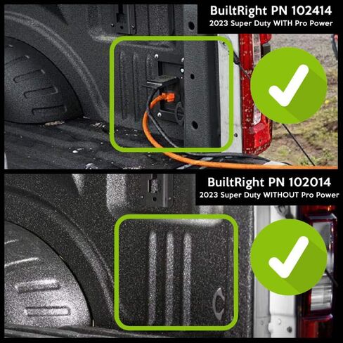 نظام لوحة MOLLE لرف السرير من شركة BuildRight Industries | لفورد F-250، F-350، F-450 (2017-2024)، صنع في الولايات المتحدة الأمريكية، فولاذ شديد التحمل، المجموعة الأصلية المكونة من 4 قطع 2017-2024 (بدون قوة احترافية) in Kuwait