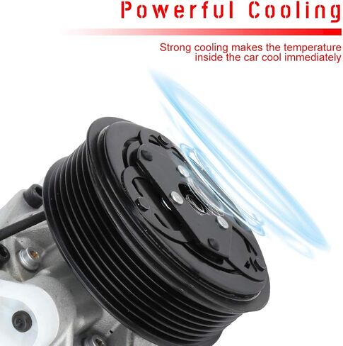 cciyu Air Conditioning Compressor 2011-2015 Compatible for Nissan Juke 1.6L 2014-2018 for Nissan Versa Note 1.6L Replaces AC Compressor for Car in Saudi Arabia