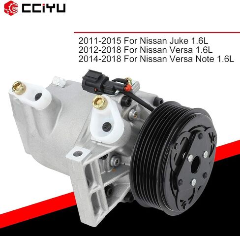 cciyu Air Conditioning Compressor 2011-2015 Compatible for Nissan Juke 1.6L 2014-2018 for Nissan Versa Note 1.6L Replaces AC Compressor for Car in Saudi Arabia