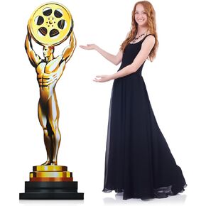 5.3 قدم جائزة كأس ليلة الفيلم الوقوف على الورق المقوى بالحجم الطبيعي ديكورات حفلات موضوع الفيلم خلفية صور الدعائم حالة الجائزة الذهبية ستاندوب لأحداث السجادة الحمراء تحت عنوان لوازم الحفلات in Saudi Arabia