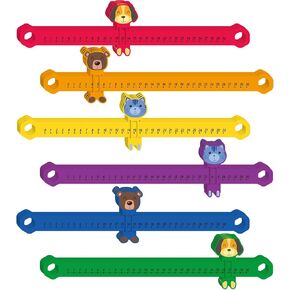 24 قطعة خط أرقام منزلق وتعلم مقاس 16.5 × 1.5 بوصة خط أرقام PVC للطلاب، من 0 إلى 30 خط أرقام رياضيات، أعداد صحيحة إيجابية للحيوانات، خطوط أرقام، مواد تعليمية للأطفال للمدرسة (ألوان زاهية) in Kuwait