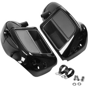 Black Lower Vented Leg Fairing for CVO for CVO for CVO Tri Glide for Electra Glide for Electra Glide Low for Freewheeler for for Road King -(ABS Plastic) in Saudi Arabia