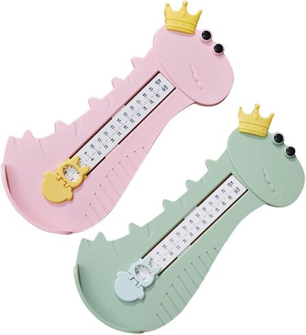 2pcs Kids Foot Measurement Device Shoe Sizer for Accurate Foot Length Measurement Easy-to-Read Scale Suitable for Boys and Girls in Saudi Arabia