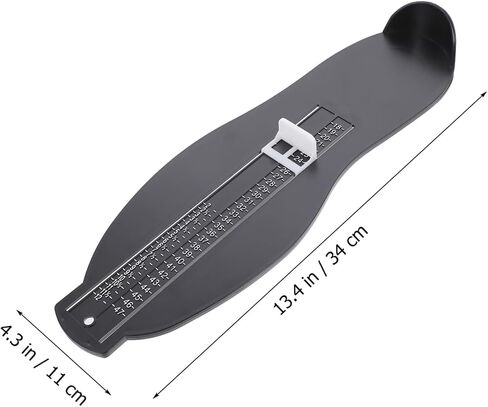 2-Piece Adult Foot Gauge Sizer UK/EU Shoe Measuring Device with Tape Measure for Accurate Foot Measurement for Adults and Teenagers in Saudi Arabia