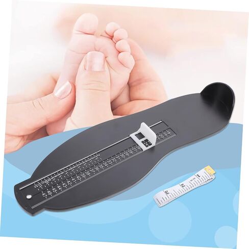 2-Piece Adult Foot Gauge Sizer UK/EU Shoe Measuring Device with Tape Measure for Accurate Foot Measurement for Adults and Teenagers in Saudi Arabia
