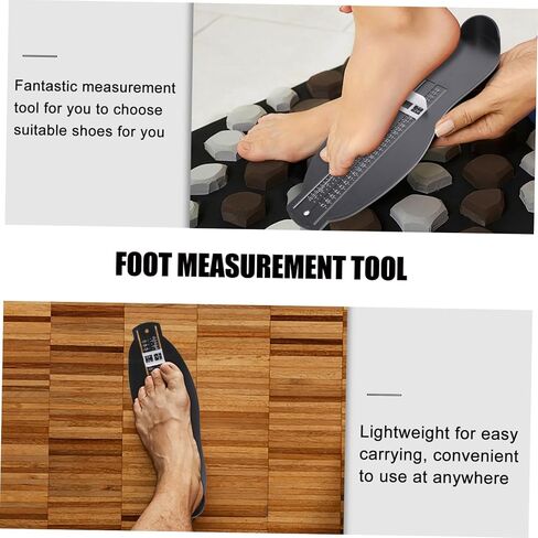 2-Piece Adult Foot Gauge Sizer UK/EU Shoe Measuring Device with Tape Measure for Accurate Foot Measurement for Adults and Teenagers in Saudi Arabia