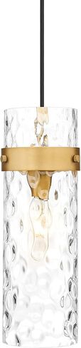 Z-Lite 7002P5-RB Fontaine - 1 Light Pendant-15 Inch Tall and 5.75 Inch Wide, Finish Color: Rubbed Brass in Saudi Arabia
