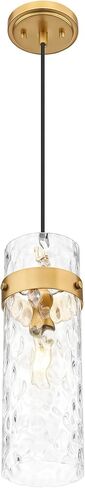Z-Lite 7002P5-RB Fontaine - 1 Light Pendant-15 Inch Tall and 5.75 Inch Wide, Finish Color: Rubbed Brass in Saudi Arabia