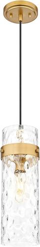 Z-Lite 7002P5-RB Fontaine - 1 Light Pendant-15 Inch Tall and 5.75 Inch Wide, Finish Color: Rubbed Brass in Saudi Arabia