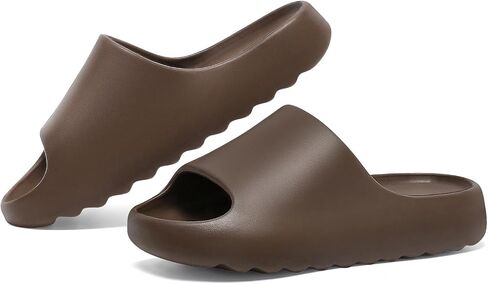 Cloud Slides Unisex, Platform Pillow Slippers Women, Sandals Men With Thick EVA Sole, Lightweight Soft Open Toe Shower Shoes Indoor Outdoor in Saudi Arabia