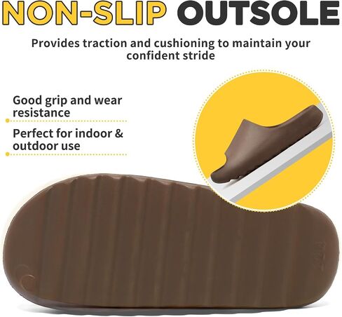 Cloud Slides Unisex, Platform Pillow Slippers Women, Sandals Men With Thick EVA Sole, Lightweight Soft Open Toe Shower Shoes Indoor Outdoor in Saudi Arabia