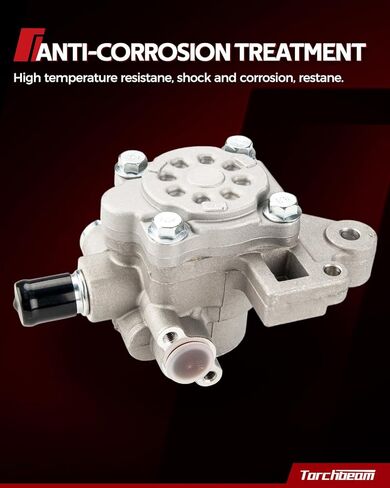 Torchbeam Power Steering Pump, with Reservoir, Compatible with 1995-2004 Tacoma 3.4L, 1996-2002 4Runner, Replace 21-5229, 215229, 3073, 4432004050, Power Assist Pump in Kuwait