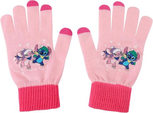 iJoy Disney Touch Screen Winter Gloves for Cold Weather – Warm Lilo and Stitch Gifts for Fans of Stitch Stuff in Saudi Arabia