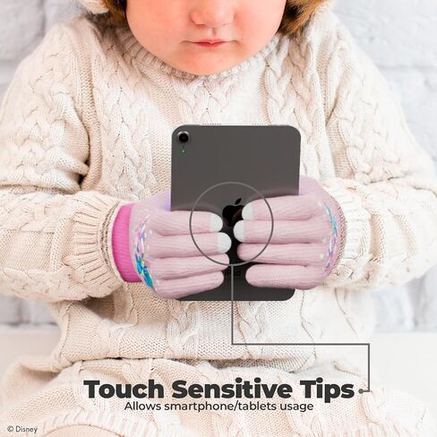 iJoy Disney Touch Screen Winter Gloves for Cold Weather – Warm Lilo and Stitch Gifts for Fans of Stitch Stuff in Saudi Arabia