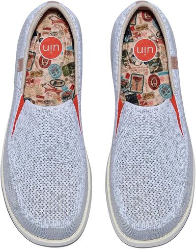 UIN Women's Art Painted Loafers Slip On Casual Travel Shoes Lightweight Comfort Walking Fashion Sneaker Tarragona Series in Saudi Arabia