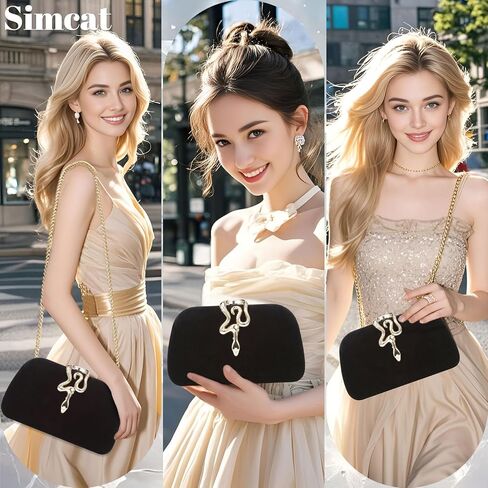 Simcat Glitter Clutch Purses for Women Elegant Evening Bag for Parties, Weddings and Formal Events in Saudi Arabia