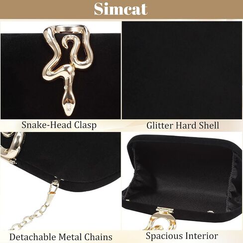 Simcat Glitter Clutch Purses for Women Elegant Evening Bag for Parties, Weddings and Formal Events in Saudi Arabia