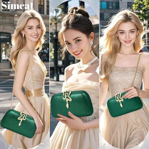 Simcat Glitter Clutch Purses for Women Elegant Evening Bag for Parties, Weddings and Formal Events in Saudi Arabia