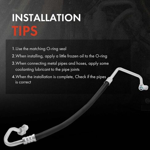 A-Premium A/C Discharge Line Hose Assembly Compatible with Hyundai Elantra 2007-2009 2.0L, Compressor to Condenser in Saudi Arabia