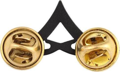 Marine Chevron Lance Corporal LCPL E3 Black Metal Rank Pin On Pair in Saudi Arabia