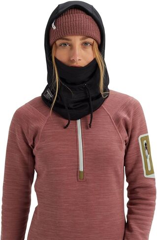 Burton Bonded Hood Winter Face Mask (Helmet Size, True Black) in Saudi Arabia