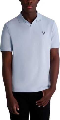 KARL LAGERFELD Men's Basic Short Sleeve Karl Graphic Polo in Kuwait