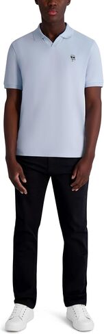KARL LAGERFELD Men's Basic Short Sleeve Karl Graphic Polo in Kuwait