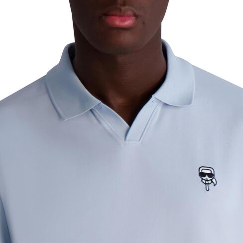 KARL LAGERFELD Men's Basic Short Sleeve Karl Graphic Polo in Kuwait