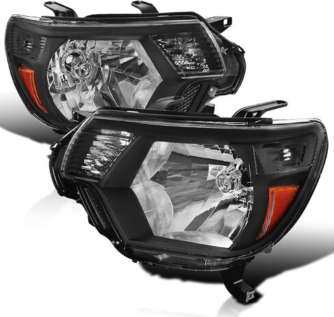 SPEC-D TUNING Smoke Lens Tinted Headlights Compatible with 2012-2015 Toyota Tacoma L+R Pair Head Light Lamp Assembly in Saudi Arabia