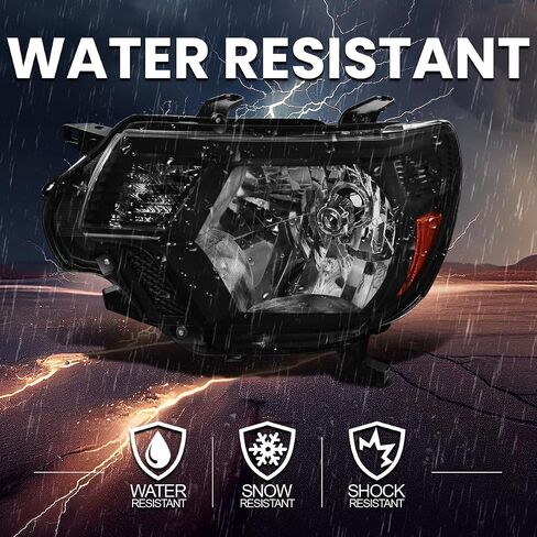 SPEC-D TUNING Smoke Lens Tinted Headlights Compatible with 2012-2015 Toyota Tacoma L+R Pair Head Light Lamp Assembly in Saudi Arabia