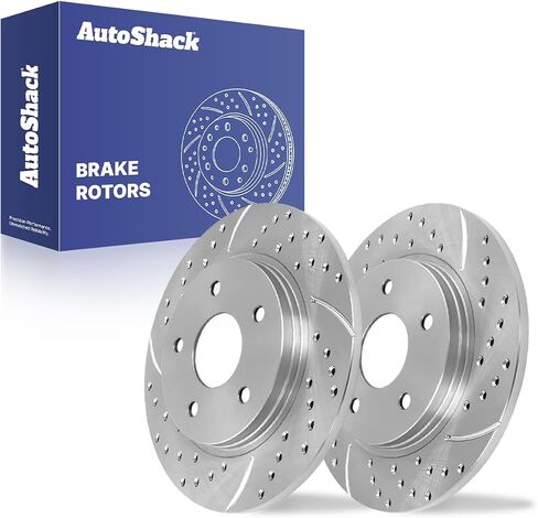 AutoShack Rear Brake Rotors | Replacement For 2008-2016 Dodge Grand Caravan 2009-2013 Journey 2008-2016 Chrysler Town & Country 2009-2014 VW Routan 2012-2015 Ram C/V 3.6L V6 AWD FWD | 2-PC Set in Saudi Arabia