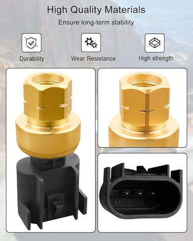 Fuel Injection Pressure Sensor Fit for Buick Envision Cadillac Escalade Chevrolet Silverado GMC Yukon 2013-2018 Replace FPS36 13516496 13579380 926430 GM0517575 5S13818 in Saudi Arabia