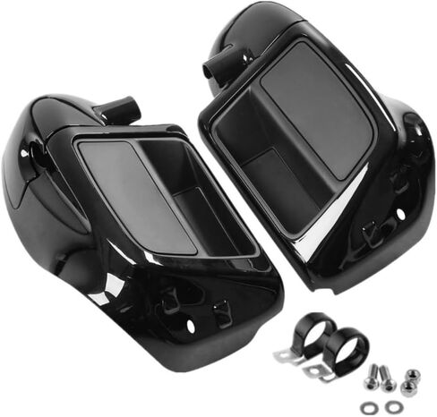 Black Lower Vented Leg Fairing for CVO for CVO for CVO Tri Glide for Electra Glide for Electra Glide Low for Freewheeler for for Road King -(ABS Plastic) in Saudi Arabia
