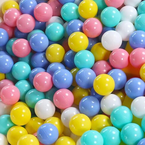 100 Pack Balls for Ball Tent, BPA Free Colorful Plastic Balls Baby Play Balls for Ball Pit, Bounce House, Baby Pool & Playhouse in Kuwait