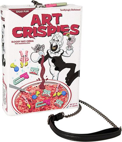Spirit Halloween Terrifier Art the Clown Crispies Crossbody Bag | Officially Licensed | Horror in Saudi Arabia