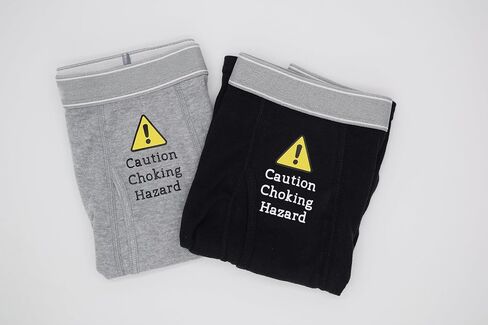 3 Pack Boxer Briefs - Funny Boxer Brief Gift Set - Caution Choking Hazard - Orgasm Donor - 5 Stars Would Bang Again in Saudi Arabia