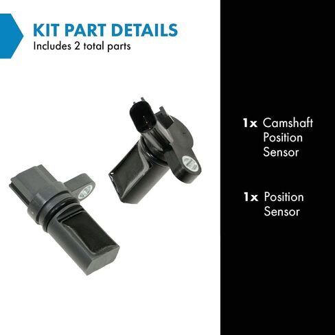 TRQ Camshaft Cam CMP Position Sensor LH & RH Kit Pair Set of 2 for Infiniti Nissan in Saudi Arabia