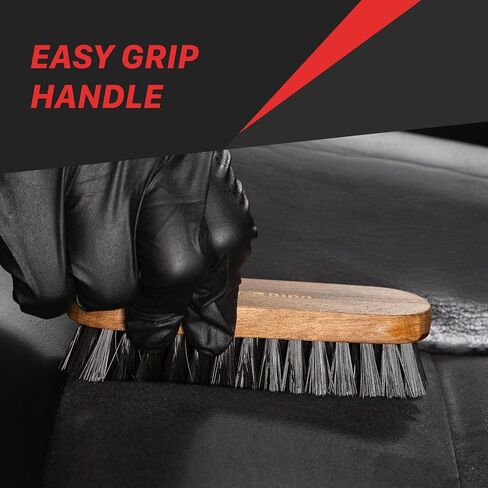 Maxshine Universal Leather & Upholstery Brush – Durable Nylon Bristles for Car Detailing – Ideal for Cleaning Seats, Carpets & Interior Surfaces – Gentle, Effective Detailing Tool in Saudi Arabia