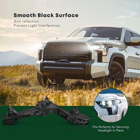 YHTAUTO Headlight Bracket Driver Side Compatible with Toyota 4Runner 2014-2024 without Parking Aid Sensors Headlamp Mounting Brackets Left Side in Saudi Arabia