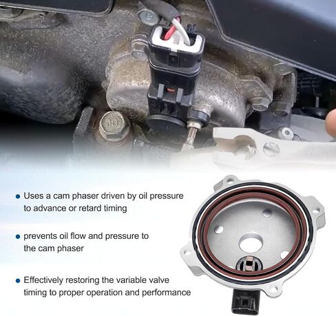 VVT Engine Variable V-alve Timing VVT Solenoid with Camshaft Sensor Fit for 2016-2021 Hyundai Tucson/Sportage/Santa Fe for Kia Sorento/Optima 2.0L 2.4L Replace # 243602GGD0 in Saudi Arabia