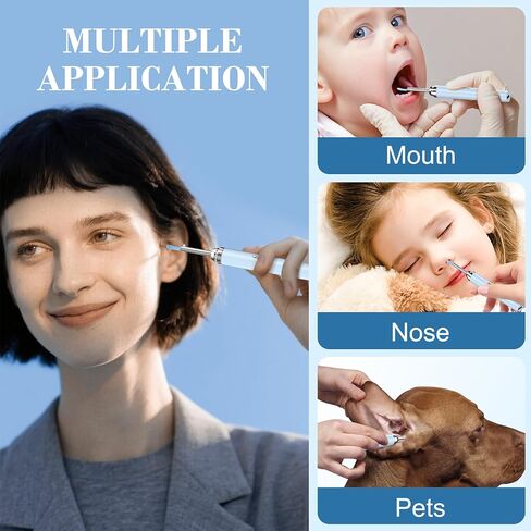 كاميرا أداة إزالة شمع الأذن، منظف الأذن مع 6 مصابيح LED ونصائح بديلة، طقم تنظيف الأذن HD 1080P مع منظار الأذن in Kuwait