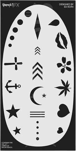 Stencil1 - Pride Makeup Stencil Durable Quality Reusable Stencils United States Stencil America for Parades, Parties and more! in Saudi Arabia