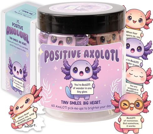 Emotional Support Cryptid Affirmation Jar, 60 Spooky Encouragement Cards, Self Care Gift for Teens, Women and Men, Halloween Basket Stuffer in Saudi Arabia