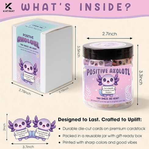 Emotional Support Cryptid Affirmation Jar, 60 Spooky Encouragement Cards, Self Care Gift for Teens, Women and Men, Halloween Basket Stuffer in Saudi Arabia