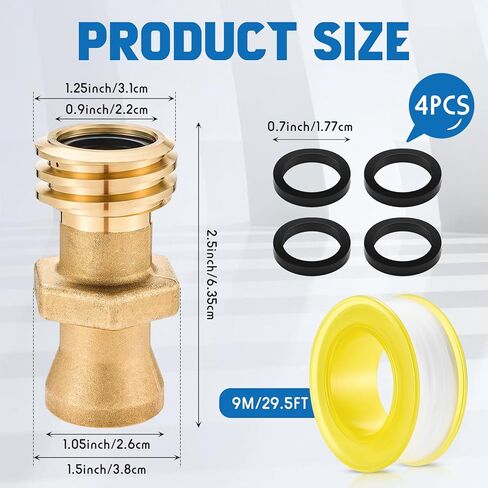 Blulu 2 Set Male Forklift Propane Tank Adapter Thread Valve Forklift Propane Tank Connector Connection Fitting Adapter Replacement with 4 Pcs Rubber O Rings for 7141m in Saudi Arabia