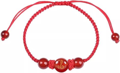 2024 Chinese Feng Shui Protection Bracelet, Adjustable Zodiac Dragon Red String Bracelet, Chinese Good Luck Charm Feng Shui Bracelet, Red Rope Strand Bracelet Jewelry Gifts for Women Men in Kuwait