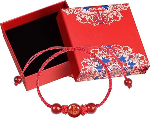2024 Chinese Feng Shui Protection Bracelet, Adjustable Zodiac Dragon Red String Bracelet, Chinese Good Luck Charm Feng Shui Bracelet, Red Rope Strand Bracelet Jewelry Gifts for Women Men in Kuwait