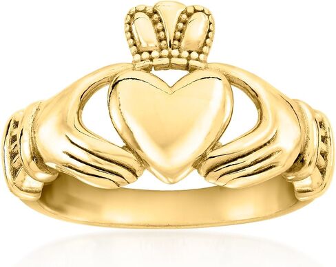 Ross-Simons 18kt Gold Over Sterling Claddagh Ring in Saudi Arabia